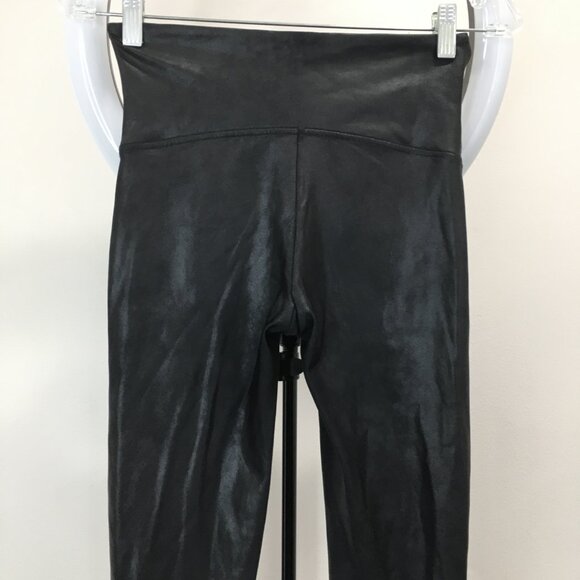 SPANX Sara Blakely Black Textured Pull On Shaping Slimming Leggings Pant - Picture 8 of 8